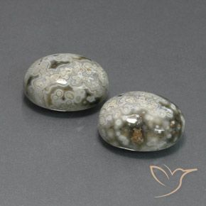 20.10 ctw Multicolor Jasper Stones, Natural Jasper in Oval Cabochon Shape for Sale