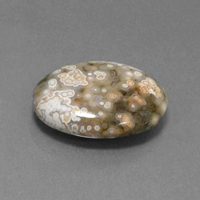 7.50 ct Multicolor Jasper Stone, Natural Jasper in Oval Cabochon Shape for Sale