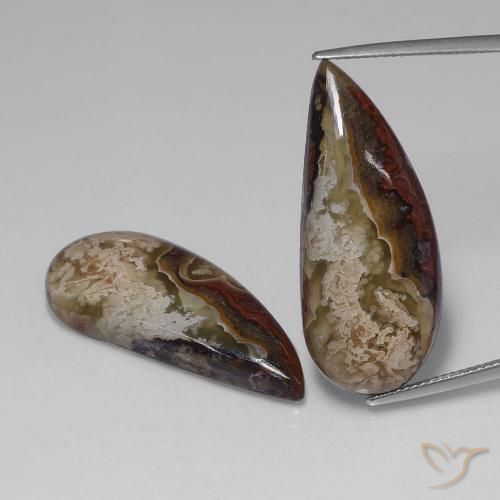 34.78ctw Natural Multicolor Jasper, Fancy, Opaque