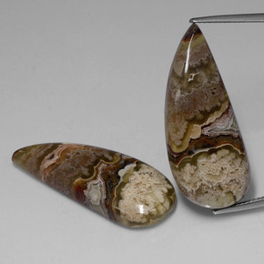 37.57 ct Multicolor Jasper Gemstone, Jasper Gem in Fancy Cabochon Shape for Sale.