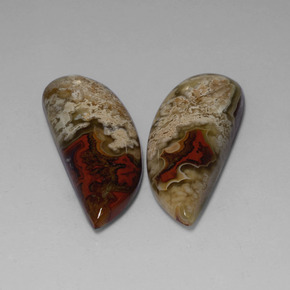 36.75 ct Multicolor Jasper Stone, Natural Jasper in Fancy Cabochon Shape for Sale