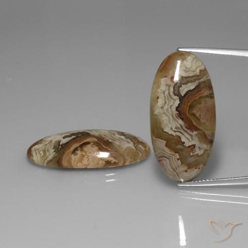 30.99 ct Oval Jasper, 28.6 x 14.5 mm From Indonesia, Photo A