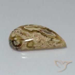 11.24 ct Multicolor Jasper Stone, Natural Jasper in Half Heart Cabochon Shape for Sale