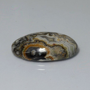 12.43 ct Multicolor Jasper Stone, Natural Jasper in Oval Cabochon Shape for Sale