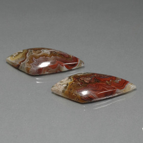 33.72 ct Multicolor Jasper Stone, Natural Jasper in Rhomb Cabochon Shape for Sale