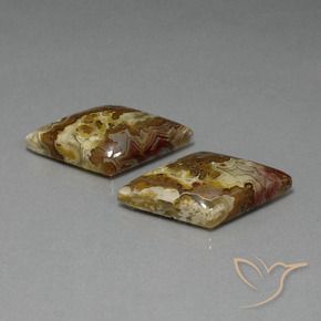 36.45 ctw Multicolor Jasper Stones, Natural Jasper in Rhomb Cabochon Shape for Sale