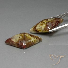 Jasper Gemstones in 31.1 x 19.3 mm Size for Sale, Jasper Stones in Multicolor Color