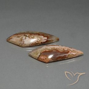 36.29 ctw Multicolor Jasper Stones, Natural Jasper in Rhomb Cabochon Shape for Sale