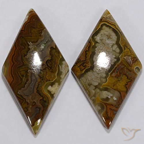 41.46 ct Fancy Jasper, 37.1 x 19 mm From Indonesia, Photo A