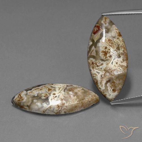 25.56ctw Natural Multicolor Jasper, Marquise, Opaque