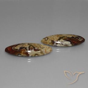 28.79 ctw Multicolor Jasper Stones, Natural Jasper in Marquise Cabochon Shape for Sale