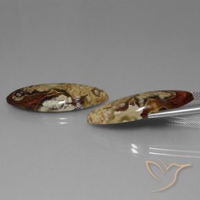 Jasper Gemstones in 31 x 12.9 mm Size for Sale, Jasper Stones in Multicolor Color