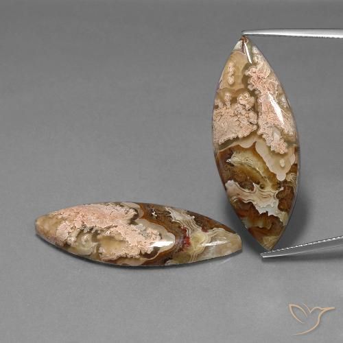 39.06ctw Natural Multicolor Jasper, Marquise, Opaque