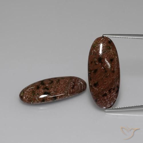 23.31 ct Oval Jasper, 26.3 x 12.2 mm From Indonesia, Photo A