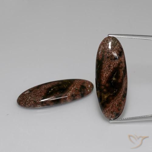 29.01ctw Natural Multicolor Jasper, Oval, Opaque