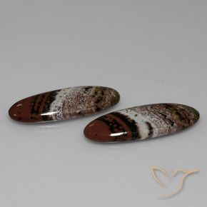 29.73 ctw Multicolor Jasper Stones, Natural Jasper in Oval Cabochon Shape for Sale