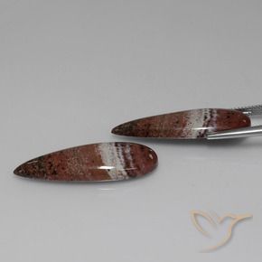 Jasper Gemstones in 33.5 x 12.1 mm Size for Sale, Jasper Stones in Multicolor Color
