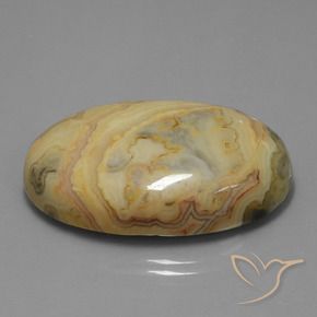 56.29 ct Multicolor Jasper Stone, Natural Jasper in Oval Cabochon Shape for Sale