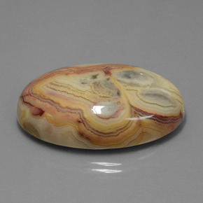 58.43 ct Multicolor Jasper Stone, Natural Jasper in Oval Cabochon Shape for Sale