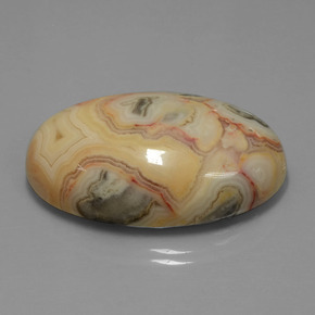 62.14 ct Multicolor Jasper Stone, Natural Jasper in Oval Cabochon Shape for Sale