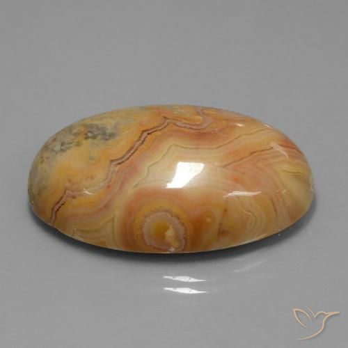 61.26 ct Orange Jasper Stone, Natural Jasper in Oval Cabochon Shape for Sale