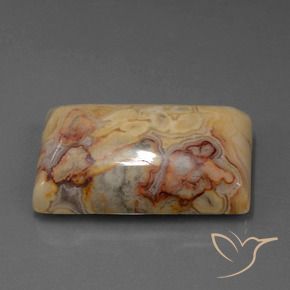 78.22 ct Multicolor Jasper Stone, Natural Jasper in Baguette Cabochon Shape for Sale