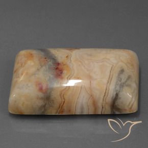76.29 ct Multicolor Jasper Stone, Natural Jasper in Baguette Cabochon Shape for Sale