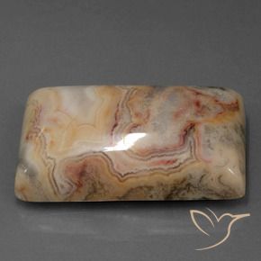 73.08 ct Multicolor Jasper Stone, Natural Jasper in Baguette Cabochon Shape for Sale