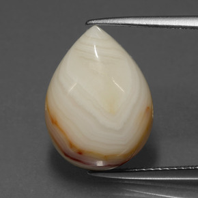 9.05 ct Multicolor Jasper Gemstone, Jasper Gem in Pear Cabochon Shape for Sale.