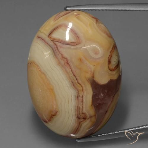 42.51ct Natural Multicolor Jasper, Oval, Opaque