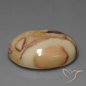 42.51 ct Multicolor Jasper Stone, Natural Jasper in Oval Cabochon Shape for Sale