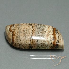 27.45 ct Multicolor Jasper Stone, Natural Jasper in Fancy Cabochon Shape for Sale