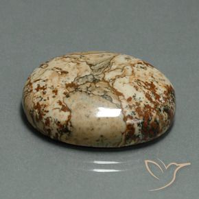 30.15 ct Multicolor Jasper Stone, Natural Jasper in Oval Cabochon Shape for Sale