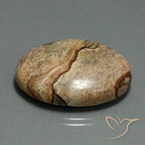 30.17 ct Multicolor Jasper Stone, Natural Jasper in Oval Cabochon Shape for Sale