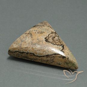 24.08 ct Multicolor Jasper Stone, Natural Jasper in Triangle Shape for Sale