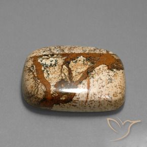 58.74 ct Multicolor Jasper Stone, Natural Jasper in Cushion Cabochon Shape for Sale