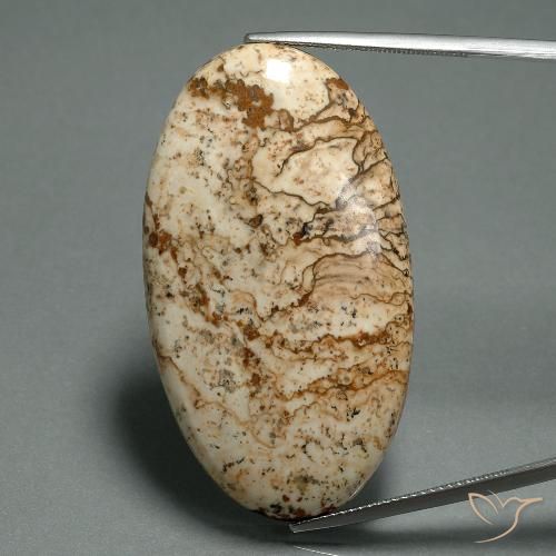 44.26ct Natural Multicolor Jasper, Oval, Opaque