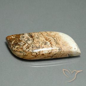 42.59 ct Multicolor Jasper Stone, Natural Jasper in Fancy Cabochon Shape for Sale