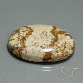 43.57 ct Multicolor Jasper Stone, Natural Jasper in Oval Cabochon Shape for Sale