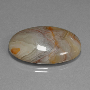 30.81 ct Multicolor Jasper Stone, Natural Jasper in Oval Cabochon Shape for Sale