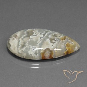 25.00 ct Multicolor Jasper Stone, Natural Jasper in Pear Cabochon Shape for Sale