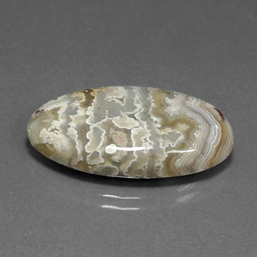 18.21 ct Multicolor Jasper Stone, Natural Jasper in Oval Cabochon Shape for Sale