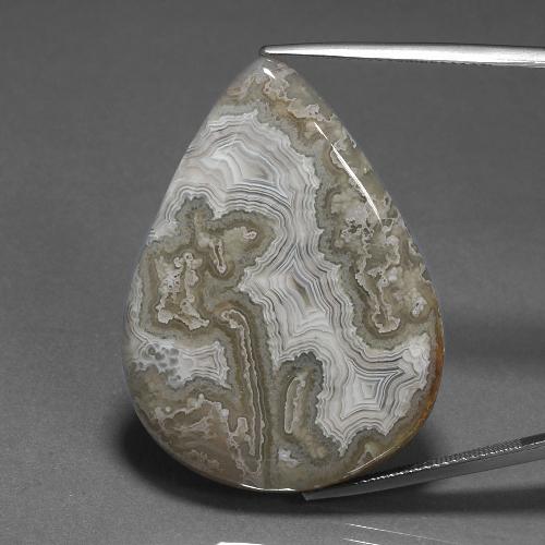 Multicolor Jasper Gem - 48.5ct Pear Cabochon (ID: 394311)