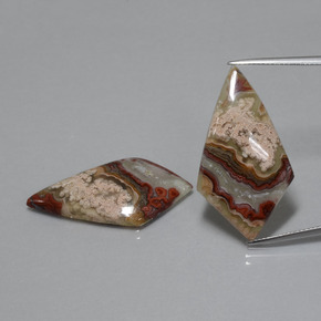 13.1ct Rhomb Cabochon Multicolor Jasper Gem for sale 13.1ct Rhomb Cabochon Multicolor Jasper Gem (ID: 395358)