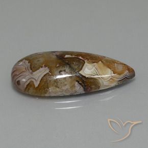 15.06 ct Multicolor Jasper Stone, Natural Jasper in Pear Cabochon Shape for Sale