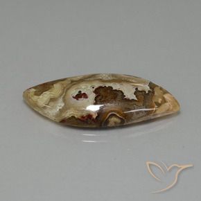 17.84 ct Multicolor Jasper Stone, Natural Jasper in Fancy Cabochon Shape for Sale
