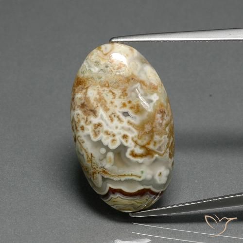 14.29ct Natural Multicolor Jasper, Oval, Opaque