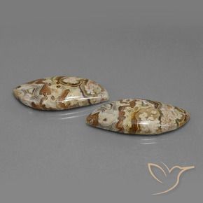 42.19 ctw Multicolor Jasper Stones, Natural Jasper in Fancy Cabochon Shape for Sale