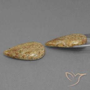 Jasper Gemstones in 28.5 x 15.6 mm Size for Sale, Jasper Stones in Multicolor Color