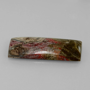15.59 ct Multicolor Jasper Stone, Natural Jasper in Baguette Cabochon Shape for Sale